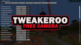 Minecraft Tweakeroo Tutorial  Free Camera  Spectator mode like flying with your survival account [upl. by Nyraf]