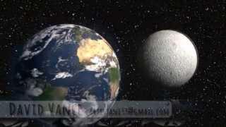 Earth Moon Orbit 3D Animation [upl. by Mcclish]