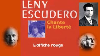 Leny Escudero  Laffiche rouge 1998 Hommage à Missak Manouchian et aux 23 morts pour la France [upl. by Sion]