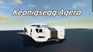 Plane Crazy Koenigsegg Agera Roblox Tutorial [upl. by Guinna]