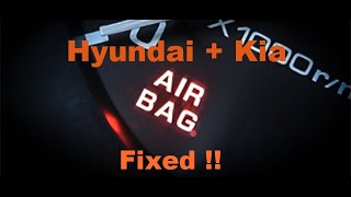 0610 HyundaiKia airbag light problem fix [upl. by Aicile25]