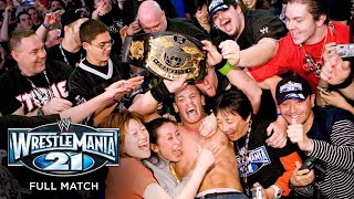 FULL MATCH  John Cena vs John “Bradshaw” Layfield – WWE Championship Match WrestleMania 21 [upl. by Atelahs]