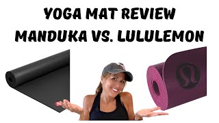 WHAT IS THE STICKIEST YOGA MAT Manduka vs Lululemon [upl. by Pellikka]