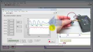 NI myRIO quotAccelerometer demoquot LabVIEW project [upl. by Margalo]