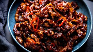 The Crispiest Tastiest Crispy Chilli Beef EVER [upl. by Adnwahsor]