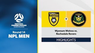 NPL Men Round 14  Wynnum Wolves vs Rochedale Rovers Highlights [upl. by Evered573]