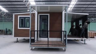 Container Home That Quickly Expands [upl. by Sirob]