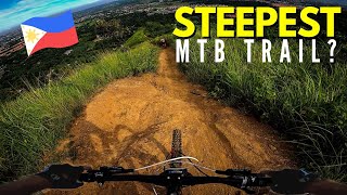 PHILIPPINES STEEPEST MTB TRAIL IVE RIDDEN Trail Ride 1 [upl. by Oironoh]