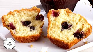 How to Make LOADED Blueberry Streusel Muffins [upl. by Nanda]