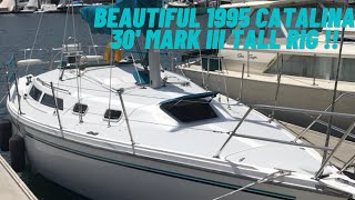 Beautiful 1995 Catalina 30 Mark III Tall Rig [upl. by Orat]