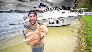 Staying OverNight on Survival Boat During HURRICANE 70mph Winds [upl. by Lidah876]