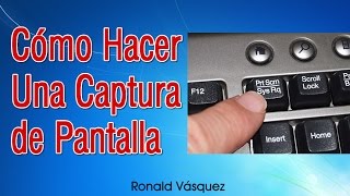 Como hacer una Captura de Pantalla en PC o Laptop [upl. by Audsley]