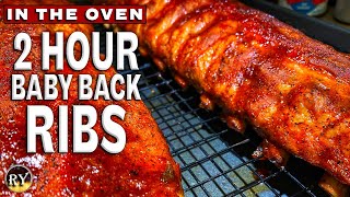 Easy Two Hour BABY BACK RIBS Made In The Oven [upl. by Atiseret]