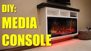 How To Build A Electric Fireplace Media Console [upl. by Bernardo]