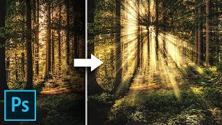 Create Light Rays in 3 Simple Steps with Photoshop [upl. by Eltsirc503]