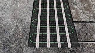 Retrofit Heated Driveway Installation [upl. by Atnuhs]