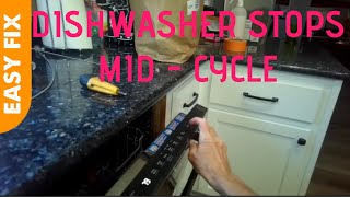 ✨ DISHWASHER STOPS MIDCYCLE EASY FIX ✨ [upl. by Hunter]