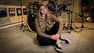 METALLICA quotBlackenedquot Drum CoverBrooke C [upl. by Remat]