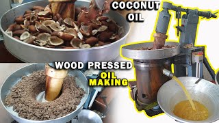 HOW Coconut OIL is madeWith English Subtitles Wood Pressed Oil  Chekku Ennai  Factory Explorer [upl. by Firmin]