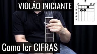 Violão Iniciante Como ler Cifras [upl. by Landry]