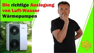 Die richtige Dimensionierung von Luft Wasser Wärmepumpen [upl. by Cl]