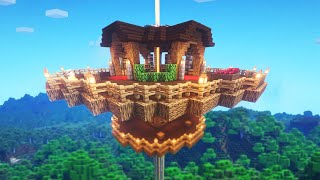 Minecraft How to Build a Sky Base  Survival Sky Base Tutorial [upl. by Venn492]