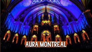 AURA Montreal  AMAZING LIGHT SHOW at the NotreDame Basilica by Moment Factory S02E07 [upl. by Fredek200]