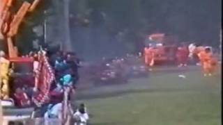 Imola 1989 Gerard Berger Crash LIVE [upl. by Erdda662]