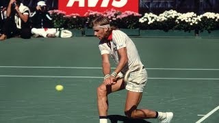 BJORN BORG 1976 US Open Highlights [upl. by Enyrat]