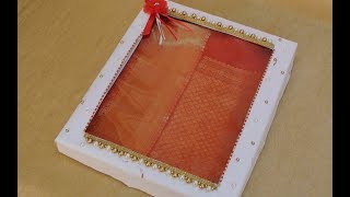 Saree Gift Packing  Wedding Trousseau Packing Ideas [upl. by Aribold]