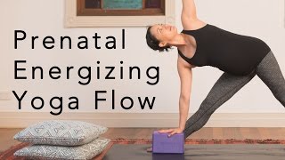 Prenatal Energizing Yoga Flow  25min [upl. by Gordy]