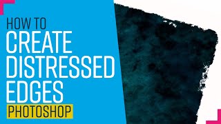 Create distressed edges in Photoshop [upl. by Aimas]