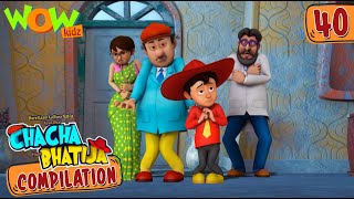 Chacha Bhatija  Compilation 40  Funny Animated Stories  Wow Kidz [upl. by Ennazzus439]