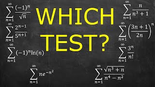 Choosing Which Convergence Test to Apply to 8 Series [upl. by Aneehc168]