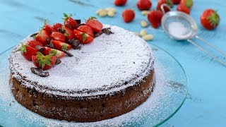 Torta Caprese  Flourless Chocolate Almond Cake [upl. by Aroda219]