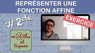 EXERCICE  Représenter une fonction affine  Seconde [upl. by Marcille]