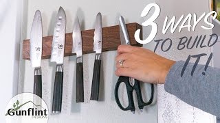 Make a Magnetic Knife Holder 3 Different Ways [upl. by Lynne]