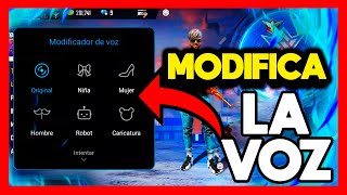 ✅COMO CAMBIAR LA VOZ EN FREE FIRE [upl. by Lorenz]