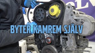 Kamrem och vattenpumpsbyte enligt Volvos instruktioner så här gör man [upl. by Bittner800]