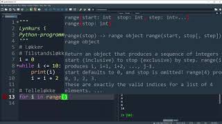 Lynkurs i Pythonprogrammering [upl. by Kowal]