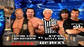 Stone Cold What amp Bradshaw Vs NWO  Scott Hall amp X Pac 4292002 [upl. by Minton]