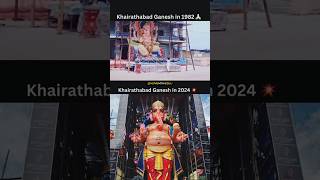 Khairathabad 1982 and 2024 Ganesh Idol✨🙏 [upl. by Annohsed120]