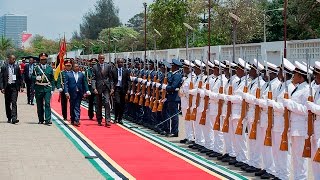 PRESIDENT KAGAME ARRIVES IN MOZAMBIQUE [upl. by Middleton]