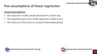 Five assumptions of linear regression [upl. by Toll28]