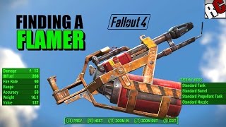 Fallout 4  How to find a Flamer Flame Thrower Location Best Weapons Location Guide [upl. by Adnamma97]