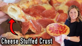 Homemade Stuffed Crust Pizza Recipe  Best Homemade Pizza Dough [upl. by Ahsaz722]