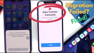 Easy Fixed Data Transfer Cancelled Reset iPhone to start setting up againquot [upl. by Raffaj]