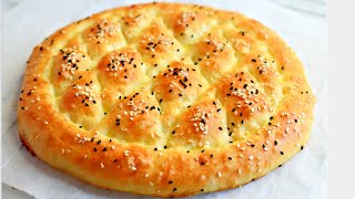 Easy No Knead Ramazan Pidesi  Turkish bread Turkish Pide Ramadan Pidesi Recipe Ramazan Pide [upl. by Nerval]