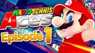 Mario Tennis Aces Gameplay Walkthrough  Episode 1  Evil Luigi Piranha Plant Forest Switch [upl. by Wera179]