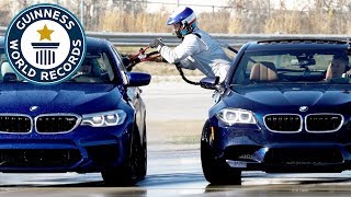 BMW set two record titles in incredible drifting event  Guinness World Records [upl. by Wahl]